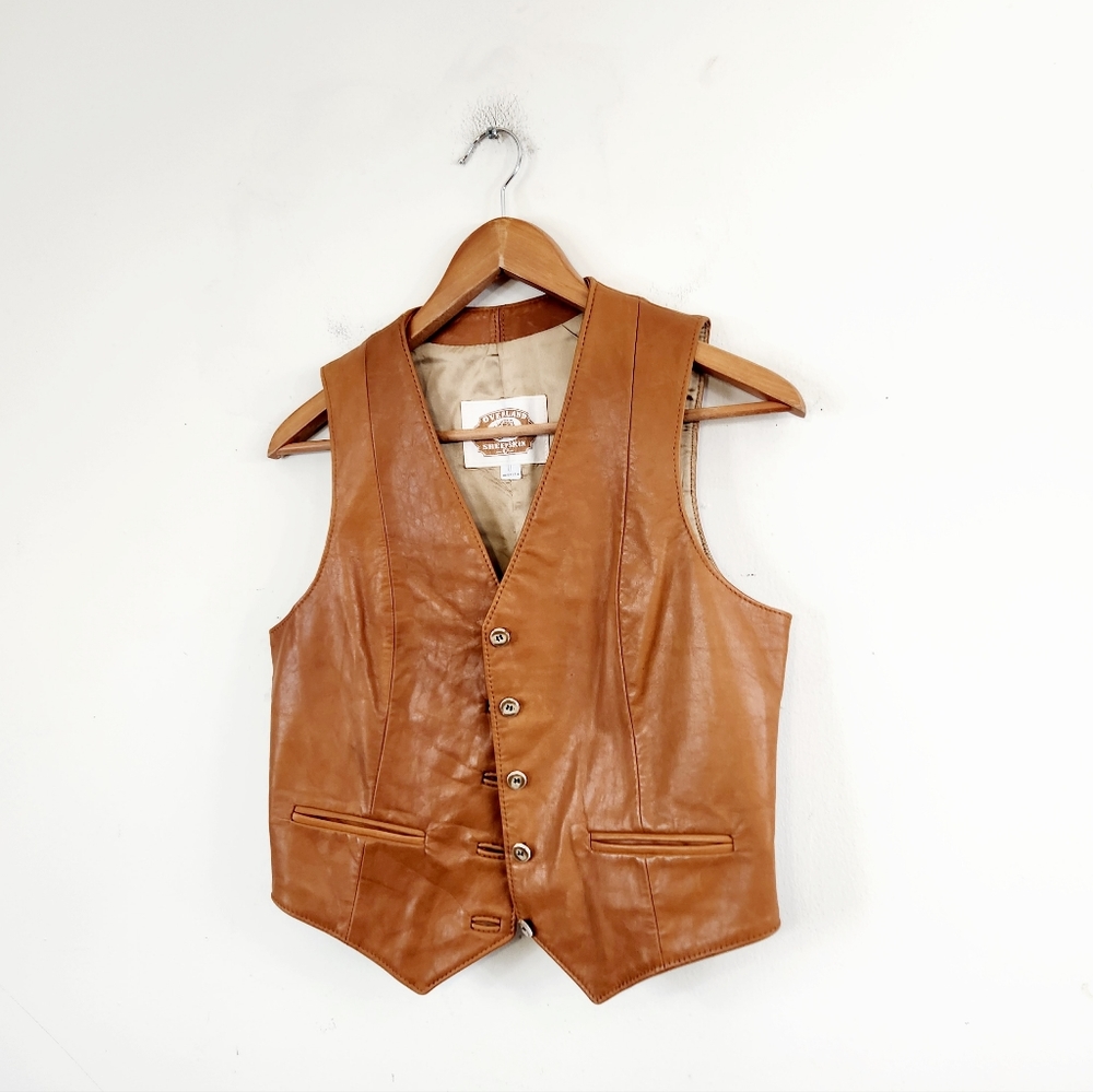 Overland Sheepskin Co Leather vest